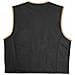 Gilet Pelle Moto Custom Chopper Foderato Zip Frontale Tasche Nero S - Foto miniatura 4