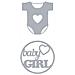 Fustella Di Taglio Nascita - Baby Girl 6 Cm - Foto miniatura 1