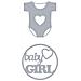Fustella Di Taglio Nascita - Baby Girl 6 Cm - Foto miniatura 2