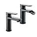 Coppia Miscelatore Rubinetto Bidet E Miscelatore Lavabo Linea Africa Nero Opaco - Foto miniatura 1