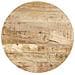 Tavolino Da Bistrot 60x76 Cm In Legno Di Mango Grezzo - Foto miniatura 7