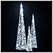 Set Coni Luce Led Decorativi Acrilici Bianco Freddo 30/45/60cm - Foto miniatura 4