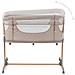 Smart Bed 4 In 1 Culla Neonato Lettino Da Viaggio Pieghevole Regolabile Parete Laterale Apribile, Beige - Foto miniatura 3