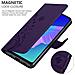 Custodia Compatibile Con Huawei P40 Lite E In Lilla Scuro Fiore - Coperchio Protettivo In Design Floreale Con Chiusura Magnetica, Funzione Stand E Slot Per Carte - Foto miniatura 5