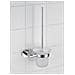 Contenitore Spazzola Revello + Scopino Wc, Power-loc - Acciaio Cromato, Wenko - Foto miniatura 2