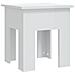 Tavolino da Salotto Bianco 40x40x42 cm in Truciolato - Foto miniatura 2