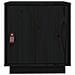 Comodino Nero 40x34x45 Cm In Legno Massello Di Pino - Foto miniatura 5