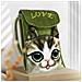 Pochette Tracolla Per Smartphone Tessuto Design Gatto Buffo - Foto miniatura 3