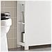 Mensola Salvaspazio Con 2 Cestelli Grigi Estraibili Mobiletto Da Bagno Bianco 20x60x70cm Bzr83-w - Foto miniatura 4