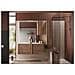 Mobile Da Bagno Sospeso Con Doppio Lavabo, Finitura Mercure, Made In Italy,, Zlcbagnjup03 - Foto miniatura 1