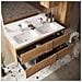 Mobile Da Bagno Sospeso Con Doppio Lavabo, Finitura Mercure, Made In Italy,, Zlcbagnjup03 - Foto miniatura 3