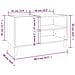 Mobile Porta Dischi Rovere Sonoma 84,5x38x48 Legno Multistrato - Foto miniatura 7