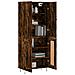 Credenza Rovere Fumo 69,5x34x180 Cm In Legno Multistrato - Foto miniatura 3