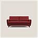 Callisto Divano letto matrimoniale in tessuto morbido impermeabile T02 208 cm (mat. 160x197) rosso - Foto miniatura 3