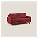 Callisto Divano letto matrimoniale in tessuto morbido impermeabile T02 208 cm (mat. 160x197) rosso - Foto miniatura 1