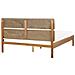 Letto Legno Boisset 160 X 200 Cm Marrone Scuro - Foto miniatura 4