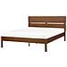 Letto Legno Boisset 160 X 200 Cm Marrone Scuro - Foto miniatura 10