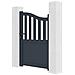 Cancello 1m Meije H. 1,4m Grigio + 2 Pali Eifel H. 166cm Grigio - Foto miniatura 6