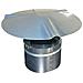 Fumaiolo Comignolo Fisso A Cappello Zincato - Diametro 13 Cm - Foto miniatura 2