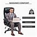 Poltrona Da Ufficio Massaggiante E Riscaldata Con 2 Punti Massaggio E 8 Programmi, Nera - Foto miniatura 5