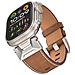 Cinturino Universale Per Apple Watch 4/5/6/7/8/9, 42/44/45/49mm Darkbrown - Foto miniatura 3