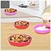 Set 4 Forme di Silicone per Dolci e Torte Salate 12,4 x 2,2 cm Rosa e Rosso - Foto miniatura 3