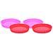 Set 4 Forme di Silicone per Dolci e Torte Salate 12,4 x 2,2 cm Rosa e Rosso - Foto miniatura 4