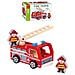 Prime Attività 54107 Fire Truck Veicolo Pompieri Legno - Foto miniatura 1