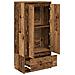 Armadio con Cassetto Legno Antico 55,5x34x119,5 cm Truciolato - Foto miniatura 2