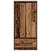 Armadio con Cassetto Legno Antico 55,5x34x119,5 cm Truciolato - Foto miniatura 4