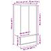 Armadio con Cassetto Legno Antico 55,5x34x119,5 cm Truciolato - Foto miniatura 6