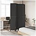 Divisorio Ambienti 4 Pannelli Nero Legno Massello Di Paulownia - Foto miniatura 3
