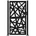 Cancello Giardino Nero 105x180 Cm In Acciaio Design Leggero - Foto miniatura 4