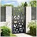 Cancello Giardino Nero 105x180 Cm In Acciaio Design Leggero - Foto miniatura 6