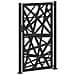 Cancello Giardino Nero 105x180 Cm In Acciaio Design Leggero - Foto miniatura 7