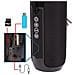Tg-117 Altoparlante Portatile Bluetooth 5.0. Lettore Usb, Micro Sd, Radio Fm E Vivavoce. Ingresso Ausiliario Jack Da 3,5 Mm. 16x6x6 Cm. Colore Nero - Foto miniatura 3