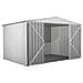 Box Attrezzi Giardino In Acciaio Zincato 360x260cm X H2.12m - 130kg - 9,36mq - Bianco - Foto miniatura 9