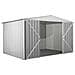 Box Attrezzi Giardino In Acciaio Zincato 360x260cm X H2.12m - 130kg - 9,36mq - Bianco - Foto miniatura 3