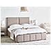 Letto Contenitore Tessuto Castelnavet 160 X 200 Cm Tortora - Foto miniatura 1