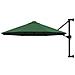 Ombrellone A Muro Con Palo In Metallo 300 Cm Verde - Foto miniatura 2