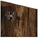 Schedario Rovere Fumo 60x32x77,5 Cm In Legno Multistrato - Foto miniatura 7