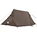 Tenda da Campeggio a Tunnel per 3 Persone Marrone Impermeabile - Foto miniatura 7