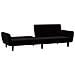 Divano Letto a 2 Posti Nero in Velluto - Foto miniatura 4