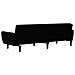 Divano Letto a 2 Posti Nero in Velluto - Foto miniatura 8