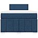 Giroletto a Molle con Materasso Blu 120x190 cm in Tessuto - Foto miniatura 4