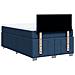 Giroletto a Molle con Materasso Blu 120x190 cm in Tessuto - Foto miniatura 6