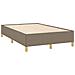 Letto a Molle con Materasso e LED Tortora 120x190 cm in Tessuto - Foto miniatura 6