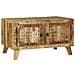 Tavolino da Caffè 80x54x45 cm Legno Massello Grezzo di Mango - Foto miniatura 1