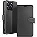 Custodia A Portafoglio Per Iphone 16 Pro Funzione Supporto E Linguetta Magnetica, Nero - Foto miniatura 1