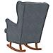 Sedia a dondolo 71 x 92 x 100 cm Plywood in poliestere 100% - Foto miniatura 6